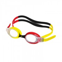 ÓCULOS SPEEDO QUICK JUNIOR II - VERMELHO/AMARELO/PRETO/LENTE TRANSPARENTE